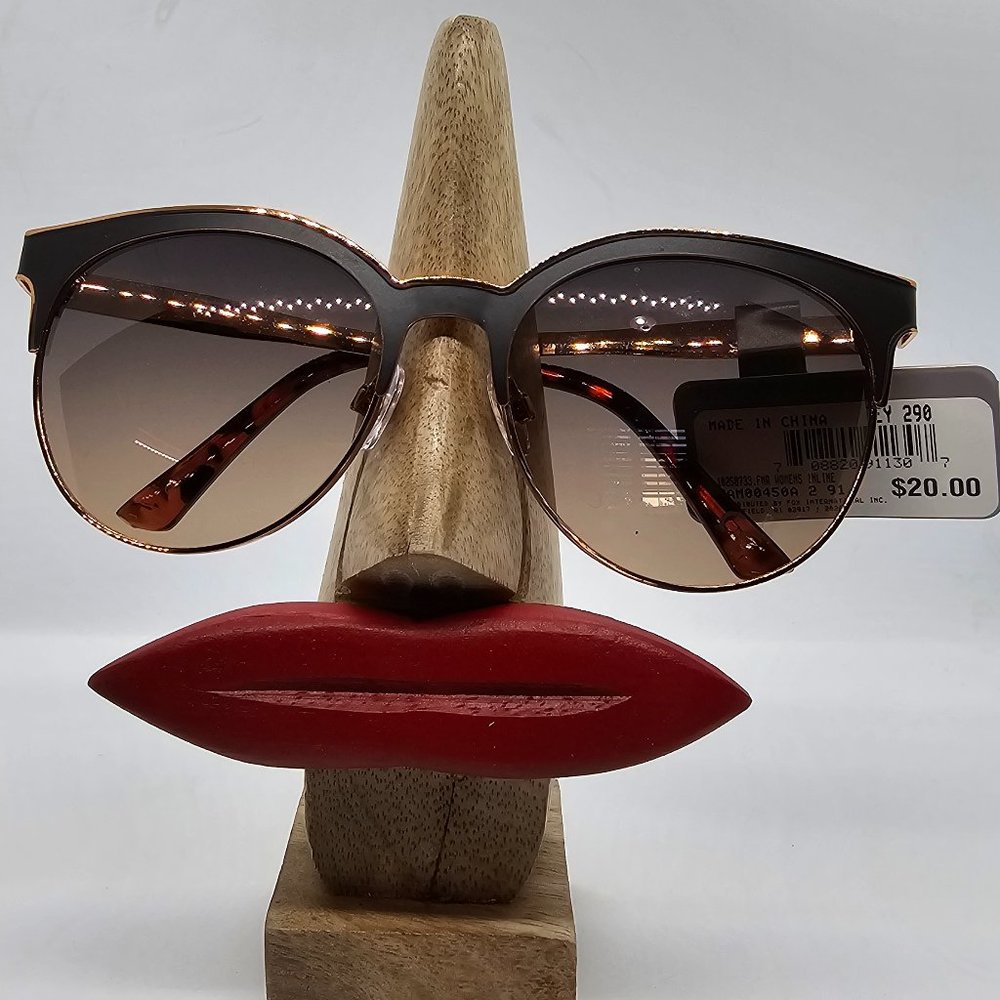 Falls Creek Designer Luxury Black Brown Sunglasses 100% UVA/UVB Protection